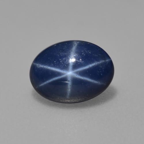 Königsblau Sternsaphir Edelstein - 0.9ct Oval Cabochon (ID: 564667)