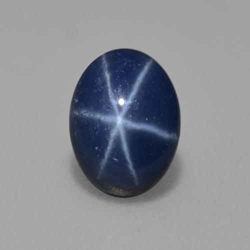 0.92 ct Blue Star Sapphire Stone, Natural Star Sapphire in Oval Cabochon Shape for Sale