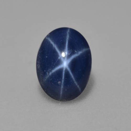 Royal Blue Star Sapphire Gem - 0.7ct Oval Cabochon (ID: 564673)
