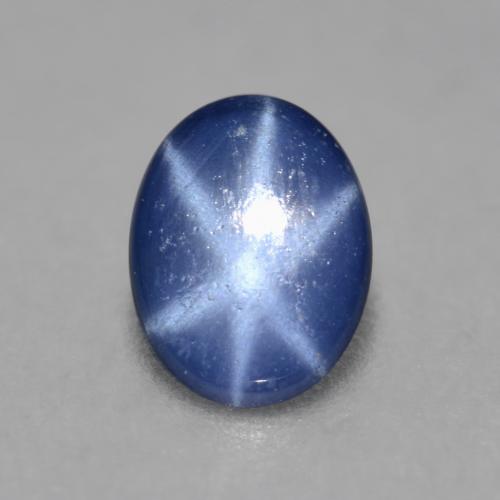 Azul oscuro Zafiro Estrella Gema - 0.7ct Cabujón Óvalo (ID: 565997)