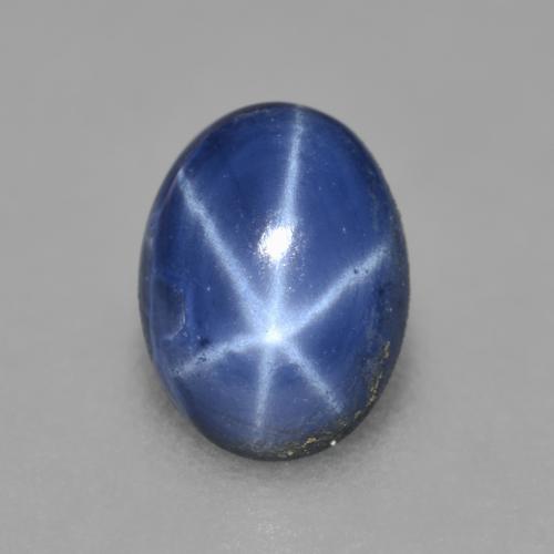 Dark Blue Star Sapphire Gem - 1ct Oval Cabochon (ID: 565998)