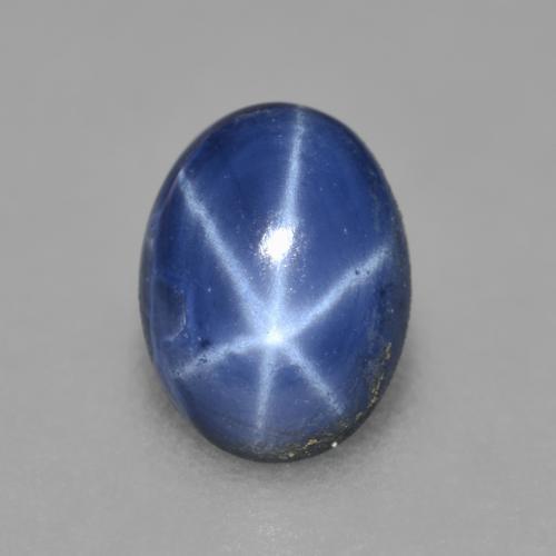 0.99 ct Blue Star Sapphire Stone, Natural Star Sapphire in Oval Cabochon Shape for Sale
