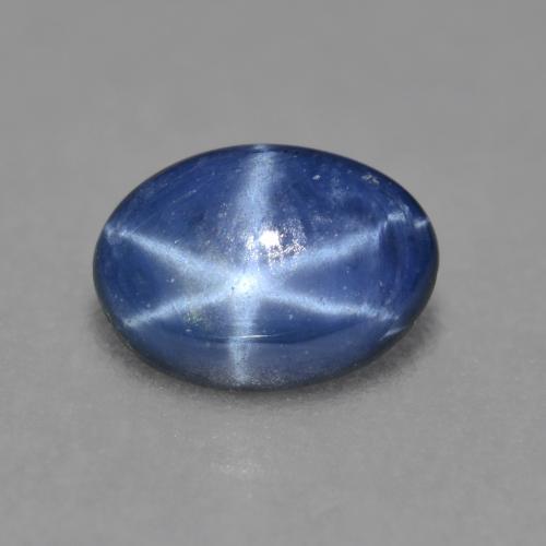 Dark Blue Star Sapphire Gem - 0.7ct Oval Cabochon (ID: 565999)