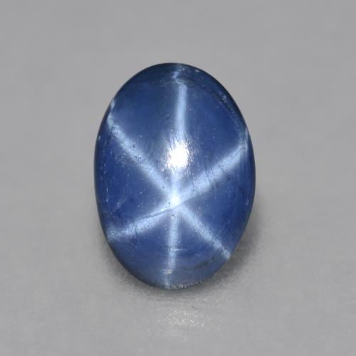 Navy Blue Star Sapphire Gem - 0.7ct Oval Cabochon (ID: 566000)