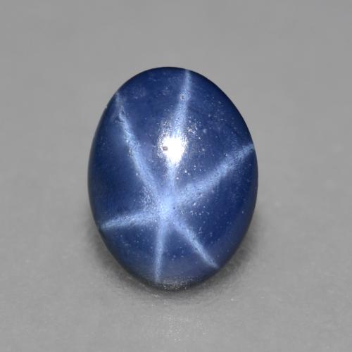 Navy Blue Звездчатый Сапфир Камень - 0.7ct Овал Кабошон (ID: 566002)