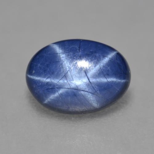 Blu scuro Zaffiro stellato Gem - 1.4ct Ovale cabochon (ID: 566004)