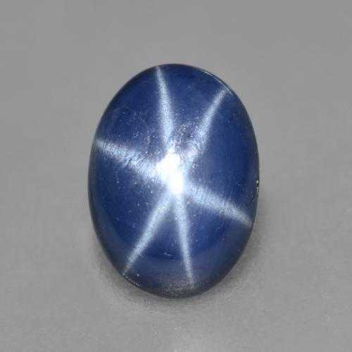 Blu scuro Zaffiro stellato Gem - 1.2ct Ovale cabochon (ID: 566006)
