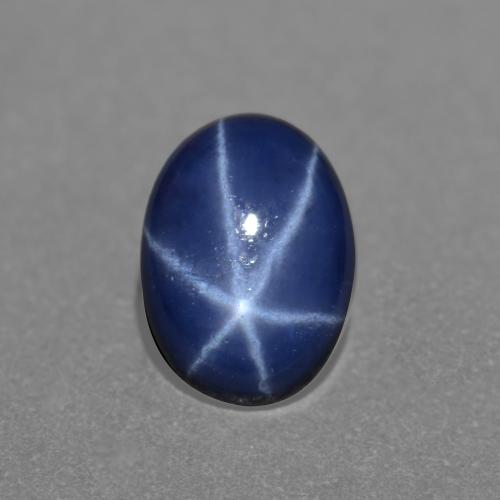 Navy Blue Star Sapphire Gem - 1.1ct Oval Cabochon (ID: 572756)