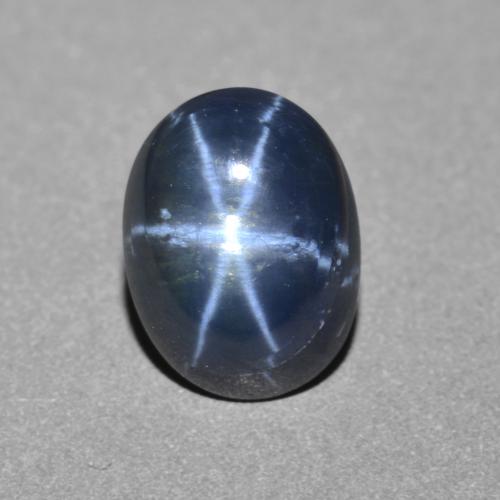 2.61 ct Blue Star Sapphire Gemstone, Star Sapphire Gem in Oval Cabochon Shape for Sale.