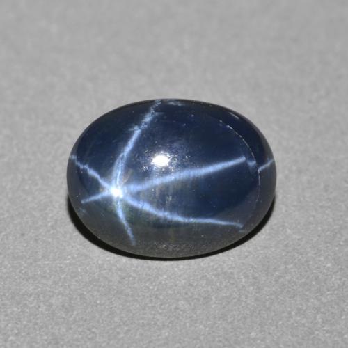 2.61 ct Blue Star Sapphire Stone, Natural Star Sapphire in Oval Cabochon Shape for Sale
