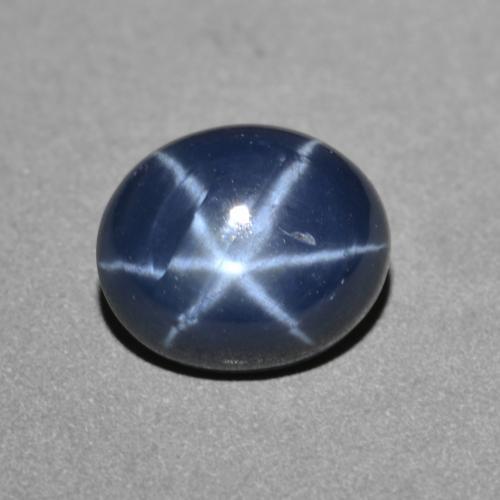 2.87 ct Blue Star Sapphire Stone, Natural Star Sapphire in Oval Cabochon Shape for Sale