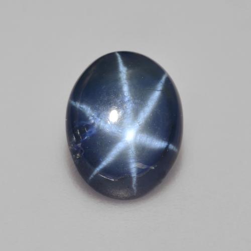 Navy Blue Star Sapphire Gem - 2.4ct Oval Cabochon (ID: 590490)