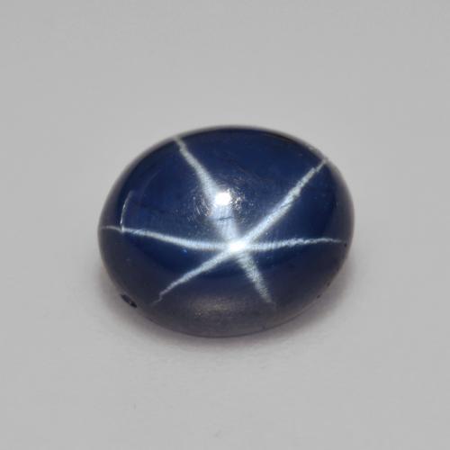 3.39 ct Blue Star Sapphire Stone, Natural Star Sapphire in Oval Cabochon Shape for Sale