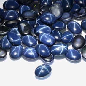 1.05 ct Blue Star Sapphire Stone, Natural Star Sapphire in Oval Cabochon Shape for Sale