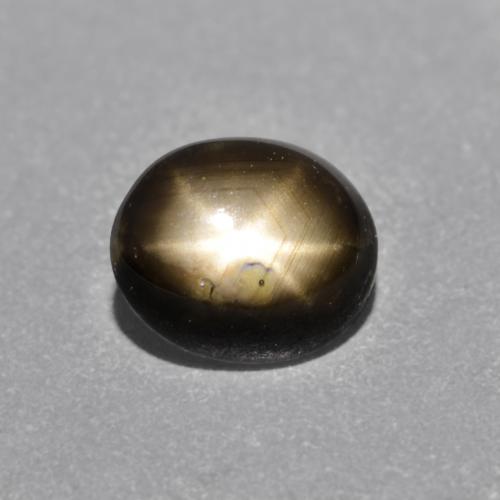 Черный Звездчатый Сапфир Камень - 1ct Овал Кабошон (ID: 606675)