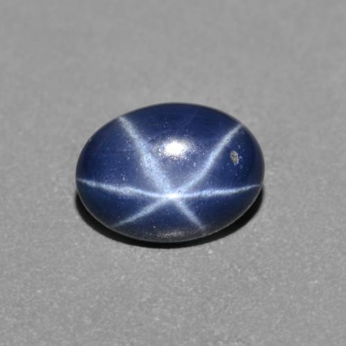 Navy Blue Звездчатый Сапфир Камень - 1.3ct Овал Кабошон (ID: 607073)