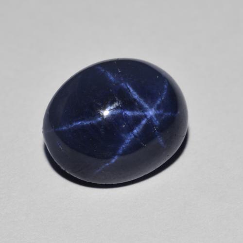 3.93 ct Blue Star Sapphire Stone, Natural Star Sapphire in Oval Cabochon Shape for Sale