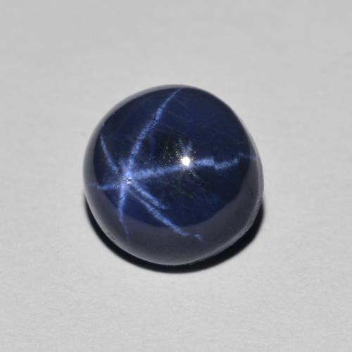 2.17 ct Blue Star Sapphire Stone, Natural Star Sapphire in Round Cabochon Shape for Sale