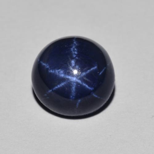 Navy Blue Star Sapphire Gem - 2.4ct Round Cabochon (ID: 615245)