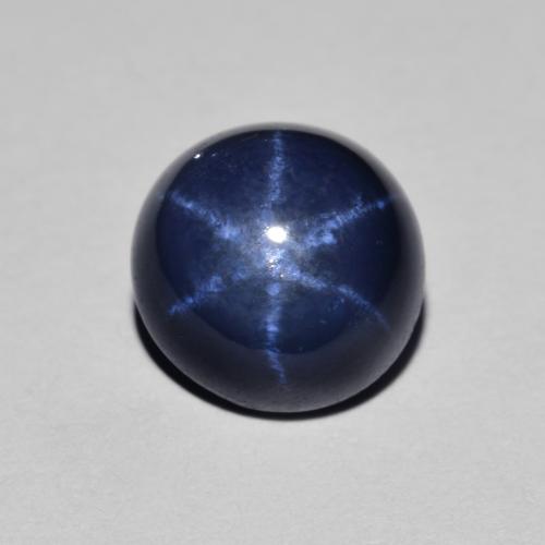 2.23 ct Blue Star Sapphire Gemstone, Star Sapphire Gem in Round Cabochon Shape for Sale.