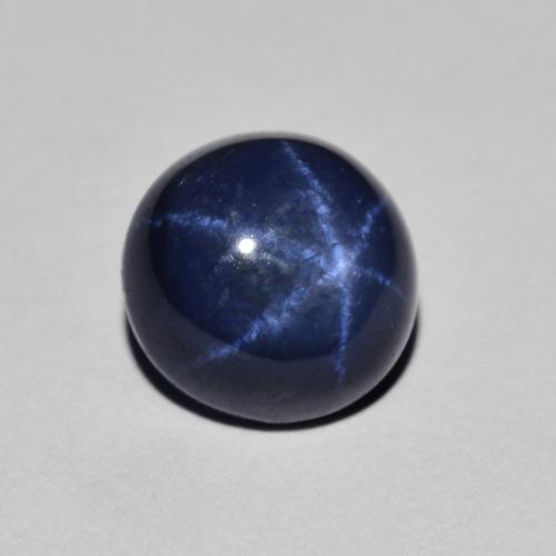 2.23 ct Blue Star Sapphire Stone, Natural Star Sapphire in Round Cabochon Shape for Sale