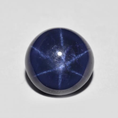Navy Blue Star Sapphire Gem - 4.5ct Round Cabochon (ID: 615286)
