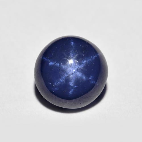Navy Blue Star Sapphire Gem - 1.8ct Round Cabochon (ID: 615288)
