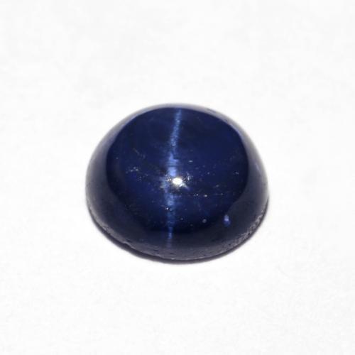 Star Sapphire Gemstone in 6 mm (calibrated) Size for Sale, Star Sapphire Stone in Navy Blue Color