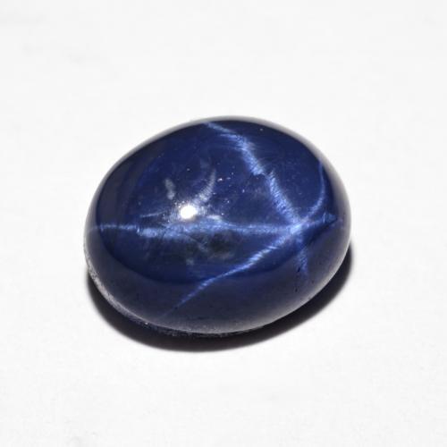 4.74 ct Blue Star Sapphire Stone, Natural Star Sapphire in Oval Cabochon Shape for Sale