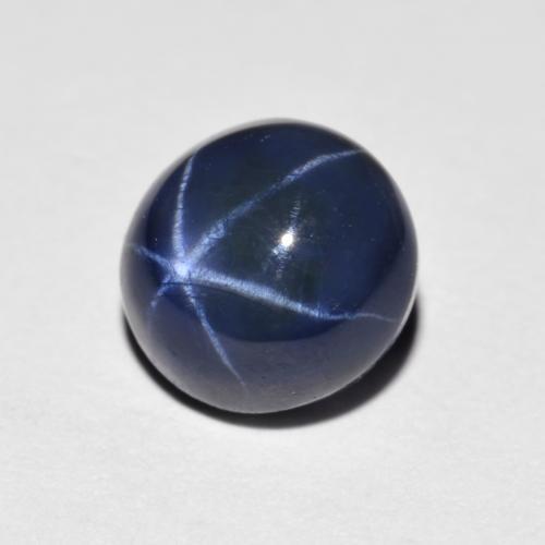 2.60 ct Blue Star Sapphire Stone, Natural Star Sapphire in Round Cabochon Shape for Sale