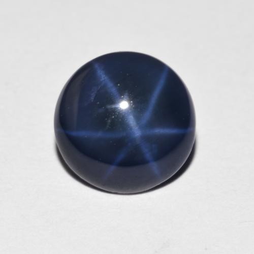 Navy Blue Звездчатый Сапфир Камень - 1.9ct Круглый Кабошон (ID: 615729)