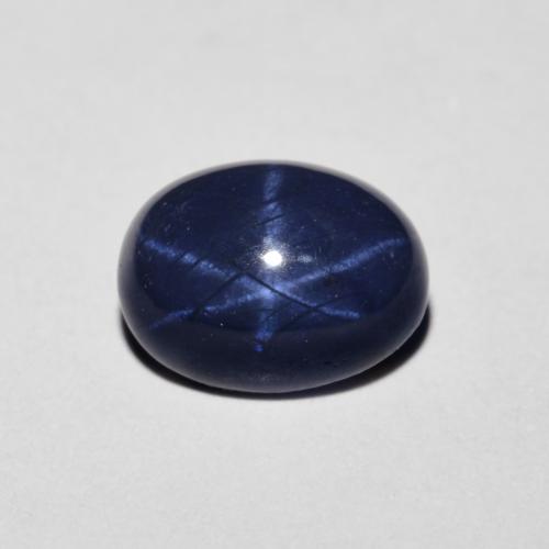 1.90 ct Blue Star Sapphire Gemstone, Star Sapphire Gem in Oval Cabochon Shape for Sale.