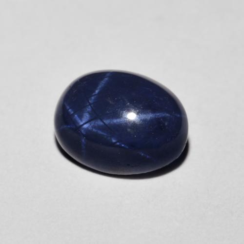 1.90 ct Blue Star Sapphire Stone, Natural Star Sapphire in Oval Cabochon Shape for Sale