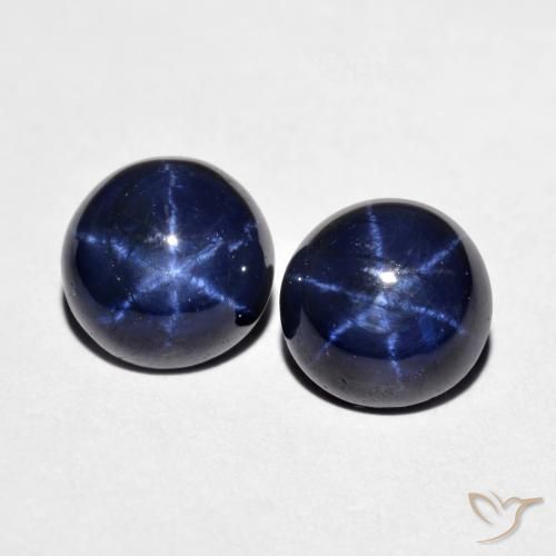 4.11 ct Blue Star Sapphire, 7.1 mm Round Cut From Thailand, Photo A