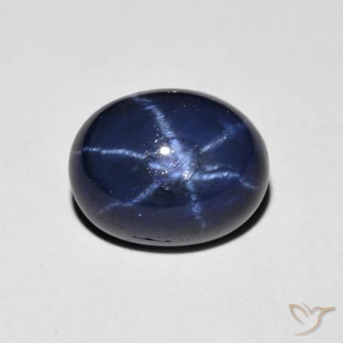 3.13ct Natural Navy Blue Star Sapphire, Oval, Opaque