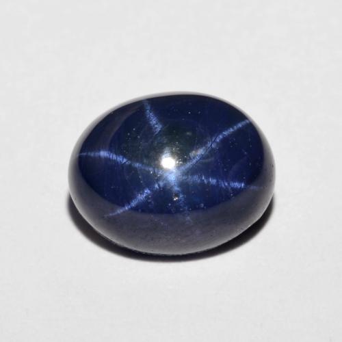 Navy Blue Sternsaphir Edelstein - 4.4ct Oval Cabochon (ID: 618064)