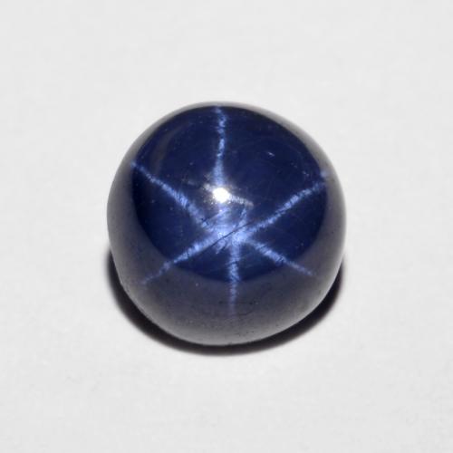 Navy Blue Star Sapphire Gem - 2.2ct Round Cabochon (ID: 618065)