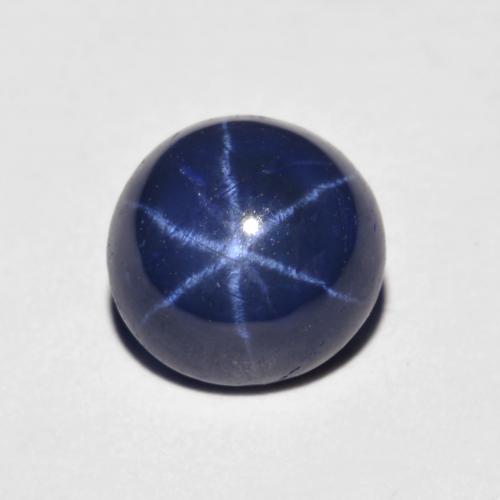 Navy Blue Star Sapphire Gem - 2.5ct Round Cabochon (ID: 618948)