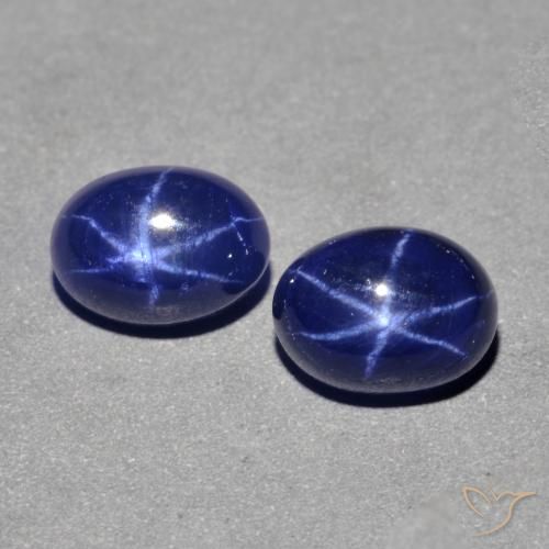 3.46 ct Blue Star Sapphire, 7 x 5.1 mm Oval Cut From Thailand, Photo A