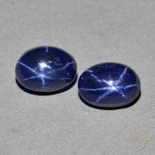 3.1 ct Blue Star Sapphire, 7 x 5.3 mm Oval Cut From Thailand, Photo A
