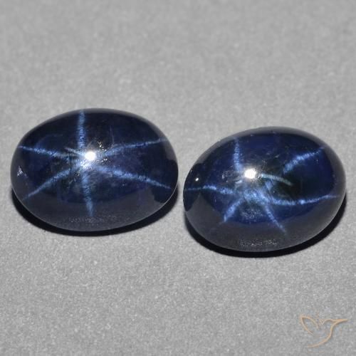 3.21 ct Blue Star Sapphire, 7.3 x 5.4 mm Oval Cut From Thailand, Photo A