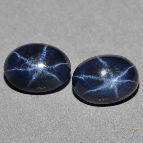 3.27 ct Blue Star Sapphire, 7.3 x 5.4 mm Oval Cut From Thailand, Photo A