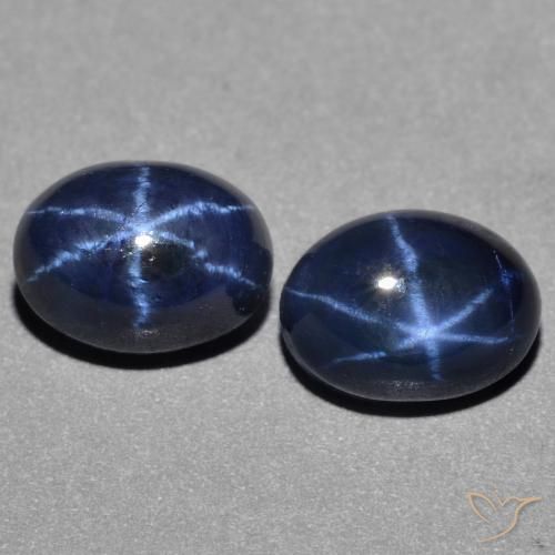 3.82 ct Blue Star Sapphire, 7.1 x 5.3 mm Oval Cut From Thailand, Photo A