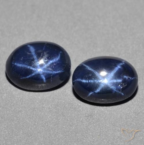 2.69 ct Blue Star Sapphire, 7 x 5.2 mm Oval Cut From Thailand, Photo A