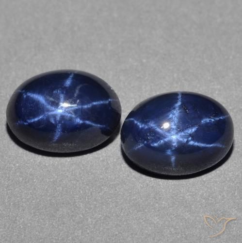 3.28 ct Blue Star Sapphire, 7.3 x 5.3 mm Oval Cut From Thailand, Photo A