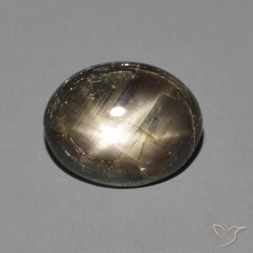 3.05 ct Black Star Sapphire, 10.2 x 8.1 mm Oval Cut From Thailand, Photo A