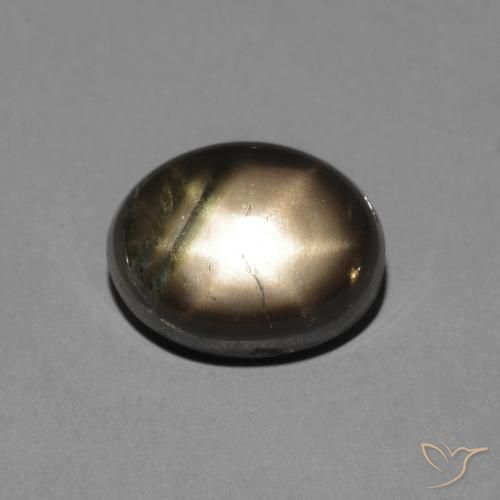 3.16 ct Black Star Sapphire, 9 x 7 mm Oval Cut From Thailand, Photo A