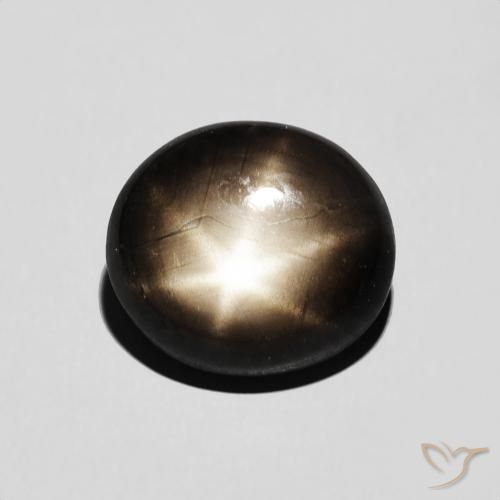 4.60ct Natural Black Star Sapphire, Oval, Opaque