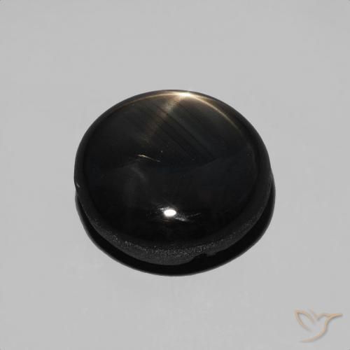 Star Sapphire Gemstone in 10 mm (calibrated) Size for Sale, Star Sapphire Stone in Black Color