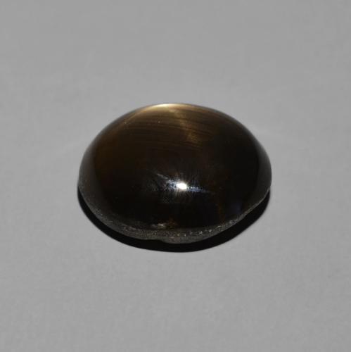 Star Sapphire Gemstone in 10.9 x 9.9 mm Size for Sale, Star Sapphire Stone in Black Color